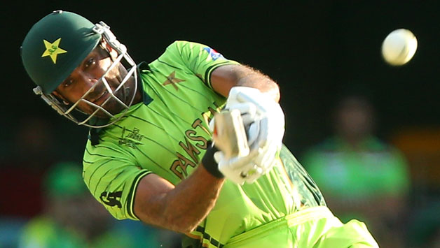 Wahab Riaz scored his maiden half-century against Zimbabwe © Getty Images