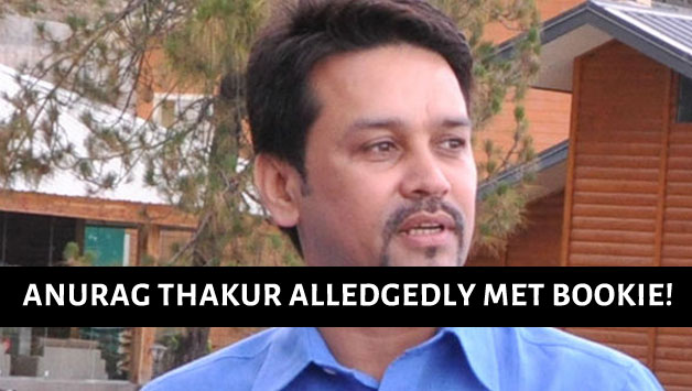 Anurag Thakur (above) was pictured with is one Karan Gilhotra, a Chandigarh-based businessman © IANS