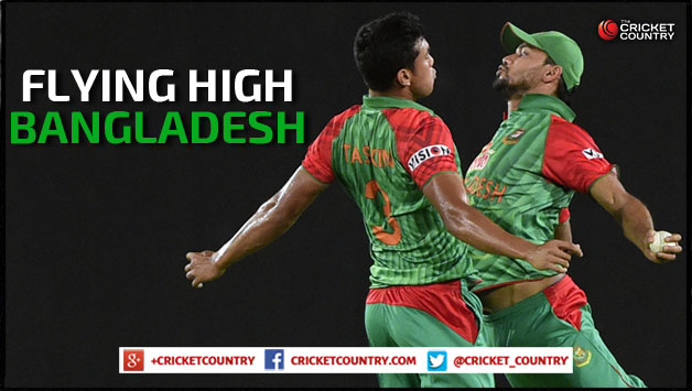 Like Taskin Ahmed and Mashrafe Mortaza, Bangladesh are also flying high © AFP