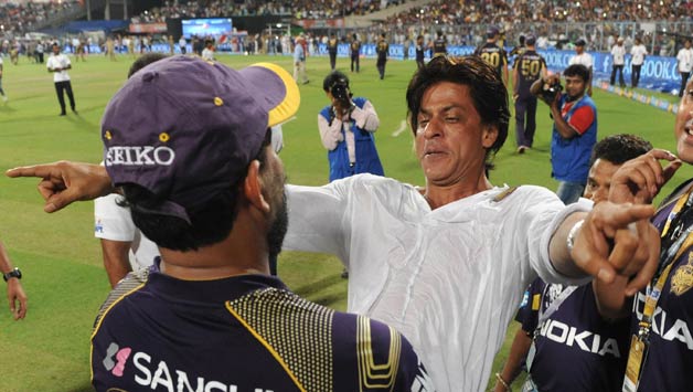Shah Rukh Khan arrived here on Wednesday to cheer for his team, Kolkata Knight Riders © IANS