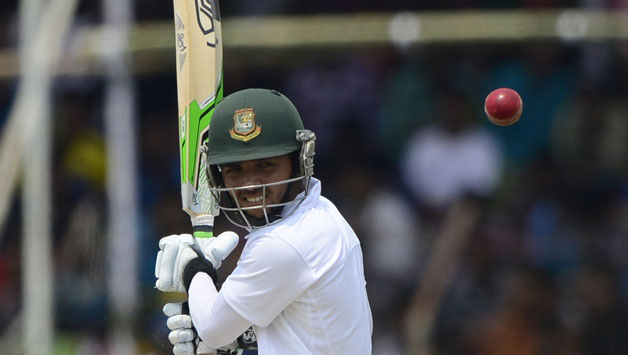 Mominul Haque was one of the star performers for Bangladesh on Day One © AFP