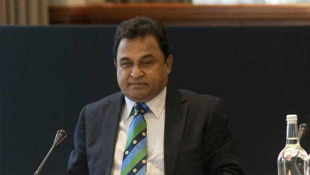Mustafa Kamal was critical of "controversial" umpiring decisions in the Bangladesh-India World Cup quarter-final match © Getty Images