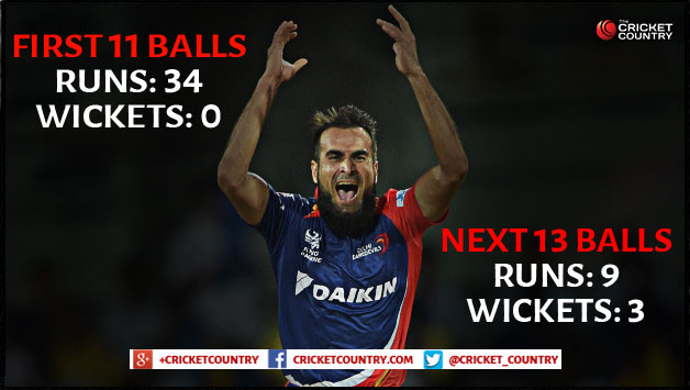 Imran Tahir impressed in his second spell © IANS