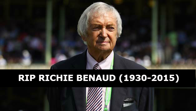 Richie Benaud Richie Benaud was battling with skin cancer © Getty Images