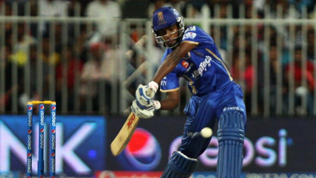 Sanju Samson never really got going and was dismissed by Angelo Mathews © IANS