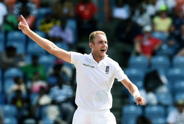 Stuart Broad was the pick of the England bowlers against West Indies © Getty Images