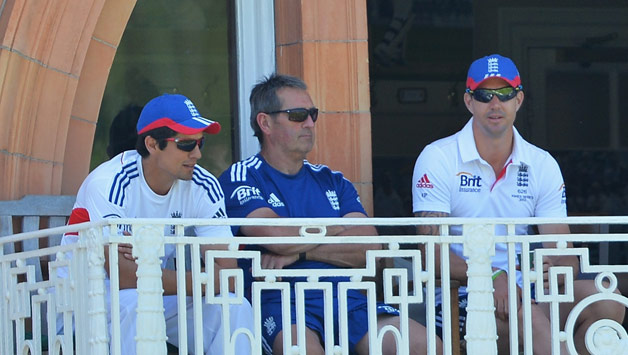 Alastair Cook (left) first worked with Graham Gooch (middle) as a teenager and was in no doubt of his debt to the former England captain © Getty Images