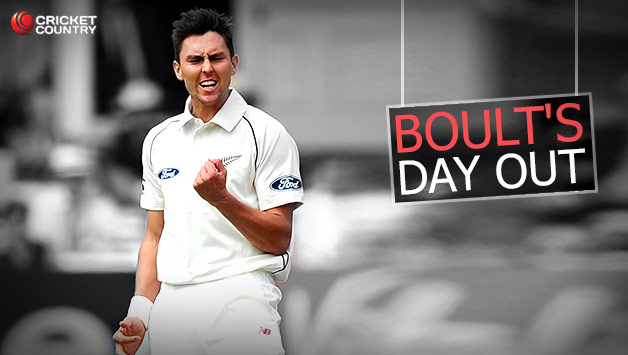 Trent Boult knows he has done his job this time, for Day 2 at least © Getty Images