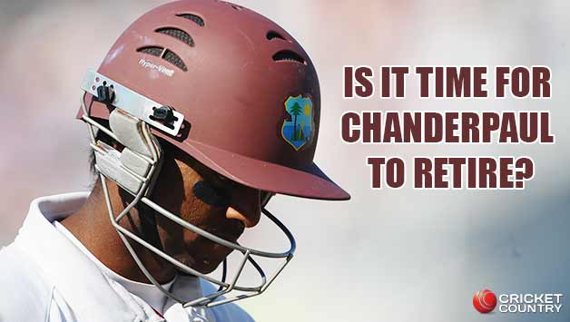 Shivnarine Chanderpaul scored 92 from three Tests against England in the recently drawn series at an average of 15.33 © Getty Images