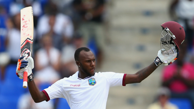 Jermaine Blockwood scored a half-century in the first innings of the third Test © Getty Images