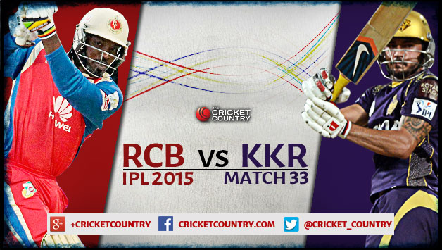 Royal Challengers Bangalore vs Kolkata Knight Riders, IPL 2015 Match 33 Preview: Resurgent RCB take on confident KKR