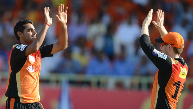 Bhuvneshwar Kumar (left) has been the most economical bowler so far © IANS