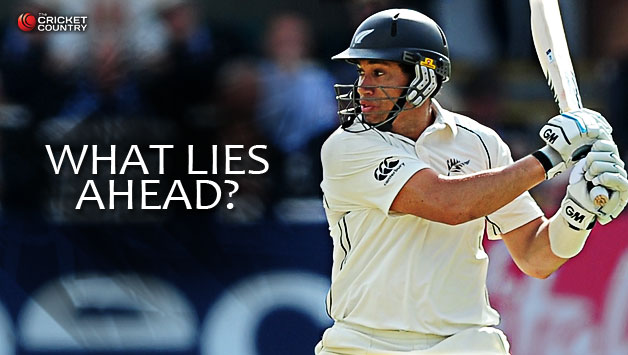 Ross Taylor was three runs away from his half-century at the end of the second day © Getty Images