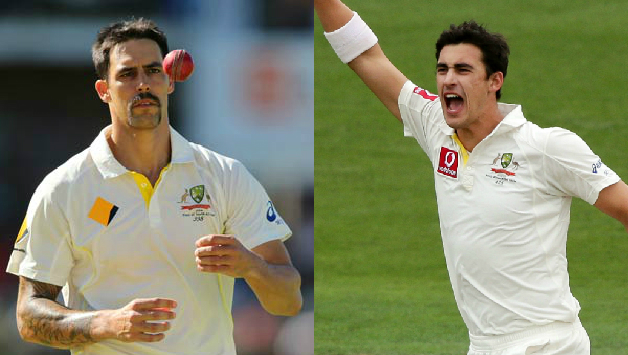 The two Mitchells: Johnson (left) and Starc © Getty Images