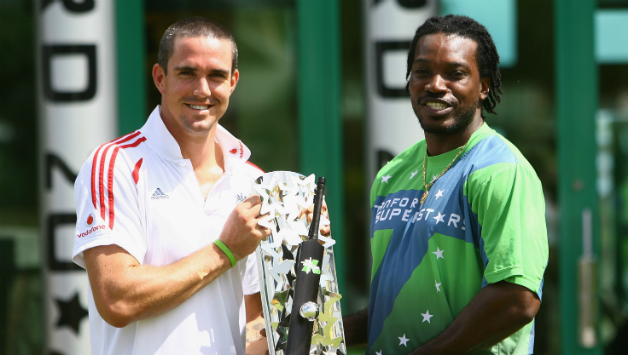 Kevin Pietersen (left) and Chris Gayle will play for St Lucia Zouks and Jamaica Tawallahs respectively © Getty Images (File Photo)