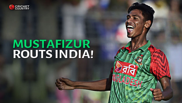 Mustafizur Rahman proved to be India's bane once again © AFP