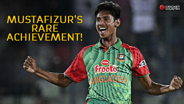 Mustafizur will be elated to achieve the feat against arguably the best ODI side in the subcontinent © AFP