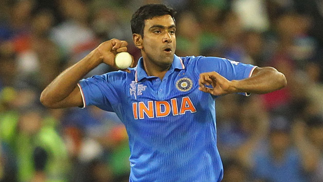 Ravichandran Ashwin in action during the ICC Cricket World Cup 2015 © Getty Images