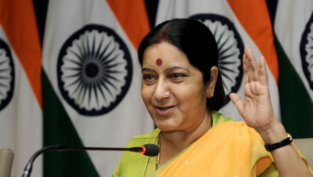Sushma Swaraj (Above) was appointed the External Affairs Minister afer Narendra odi was elected Prime Minister © Getty Images