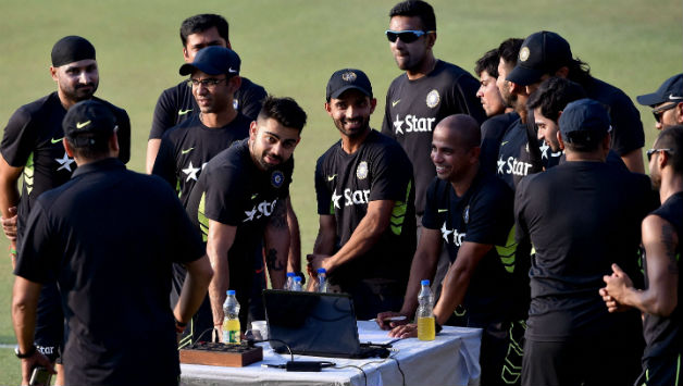 Team India during fitness Test at Kolkata © PTI