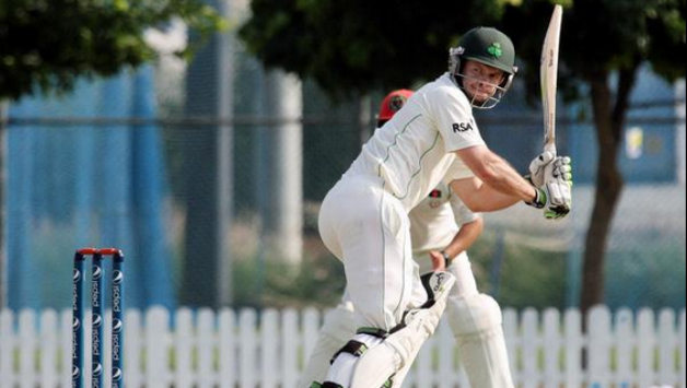 Ed Joyce set up the win for Ireland with a record 231 in the first innings. Photo Courtesy Cricket Ireland