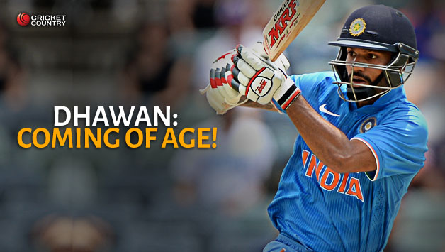 Shikhar Dhawan read the pitch well and played the bowlers to their merit © AFP
