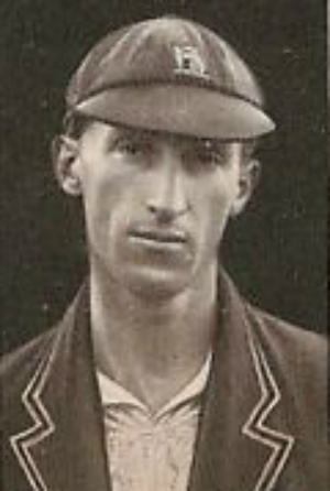 Freddie Calthorpe did not deserve to be on the losing side: he scored 100 runs and took 6 for 101 in the match; he led his side well, and had to bow to pressure from the Warwickshire secretary. Photo courtesy: eBay