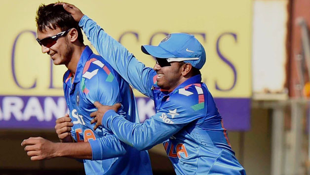 Akshar Patel recorded figures of 3 for 17 © PTI