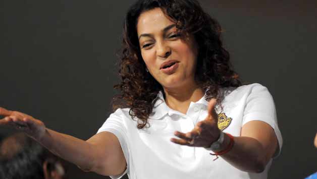 Juhi Chwala along with Jay Mehata co-owns the team with Shahrukh Khan © IANS