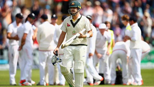 Shane Watson's lbw double in Cardiff means he has now passed fifty in just two of his past 16 innings © Getty Images