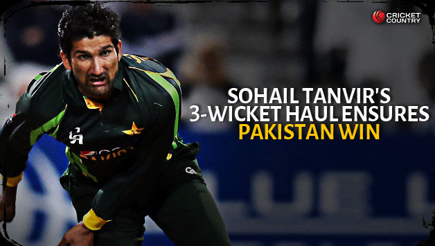 Sohail Tanvir bowled a brilliant spell as he claimed three wickets © AFP