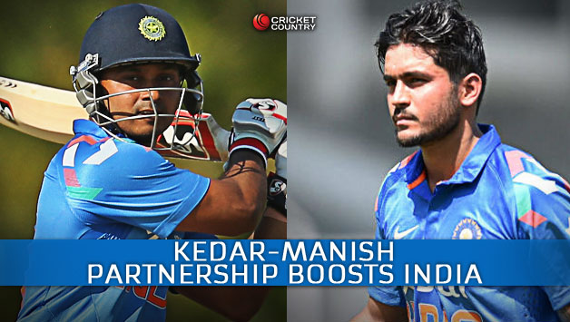 Kedar Jadhav (left) and Manish Pandey scored their maiden ODI fifties © Getty Images and PTI (File Photo)