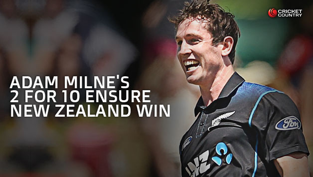 Adam Milne claimed 2 for 10 as New Zealand won by 80 runs © Getty Images (File Photo)