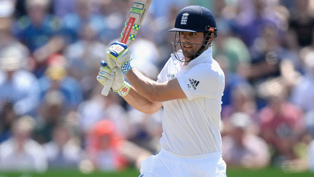 Alastair Cook waged a lone battle for England in the second innings on Day 3 © Getty Images