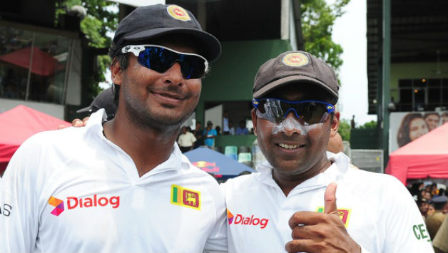 Kumar Sangakkara (Left) will be playing his farewell series against India © AFP
