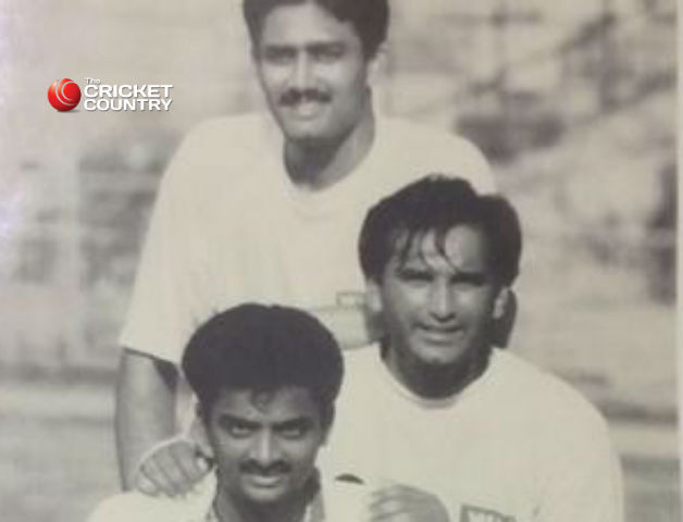 Anil Kumble, Rajesh Chauhan and Venkatapathy Raju wrecked havoc when England visited Indian shores in 1992-93 Photo Courtesy: Anil Kumble's Twitter handle