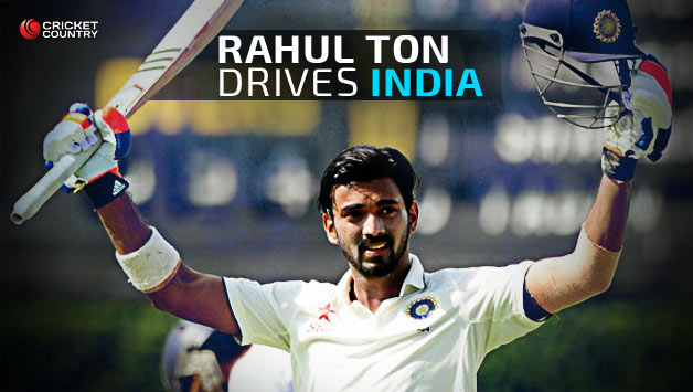 KL Rahul scored his 2nd Test ton © AFP