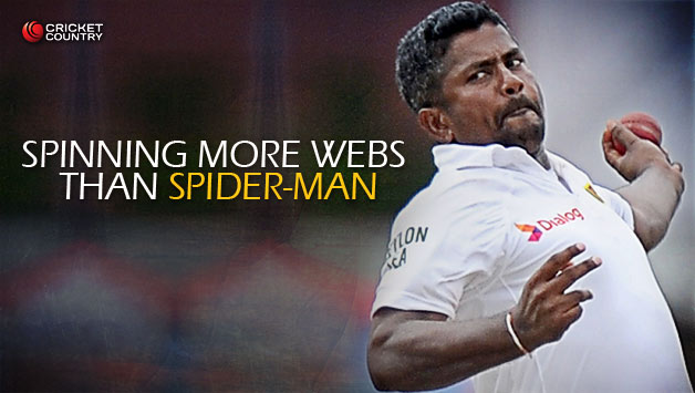 Rangana Herath is a Sri Lankan superhero! © AFP