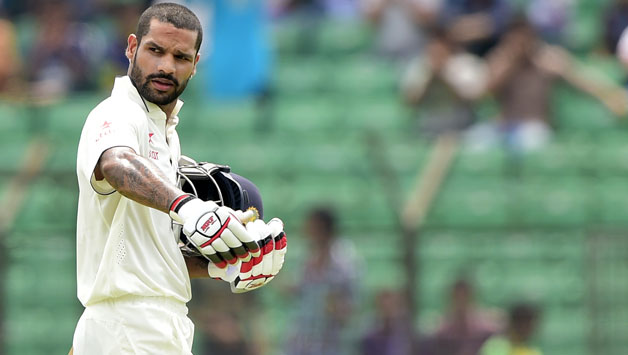 Shikhar Dhawan scored a century, but was given a life by the umpire when he was misjudged not out on 79 © AFP (File Photo)