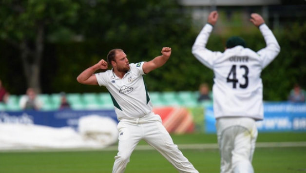 Richard Levi, Rob Keogh and Ben Duckett are batsmen to get out on the first three balls against Worcestershire. Photo-- Twitter