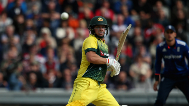 Aaron Finch top-scored for Australia with an unbeaten 70 © Getty Images