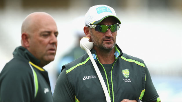 Darren Lehmann (left) with Michael Di Venuto (right) will have to rebuild the Australian Test team © Getty Images