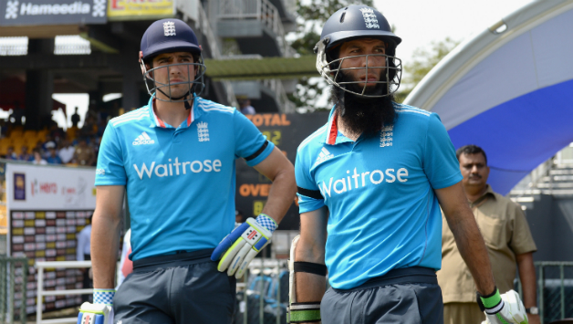 Moeen Ali (right) will be a good option to open the batting alongside skipper Alastair Cook (left) in Tests as well, feels Brendon McCullum © Getty Images