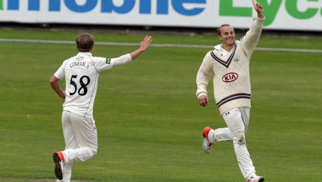 Tom (right) and Sam Curran took seven and three wickets respectively during Northamptonshire's first innings © Getty Images