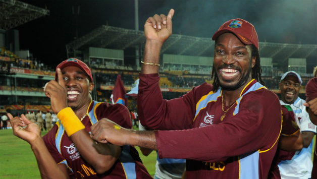 Dwayne Bravo and Chris Gayle (right) play for Chennai Super Kings and Royal Challengers Bangalore respectively  in the IPL © Getty Images