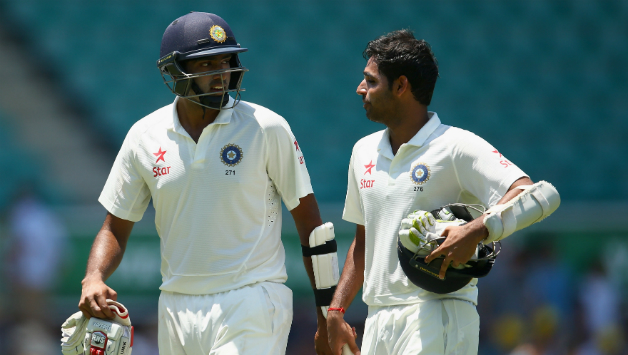 Ravichandran Ashwin (left) can be considered as the most reliable batsman down the order © Getty Images