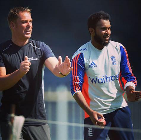 Australian legend Shane Warne is full of praise for England leg- spinner Adil Rashid Photo Courtesy: (Twitter handle @IamRES17)