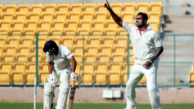 Abhimanyu Mithun has been wicket-less for Karnataka so far © PTI