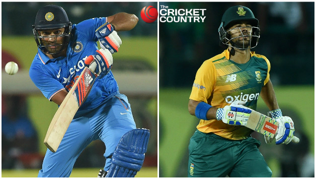 Rohit Sharma (left) and JP Duminy defined the innings of their respective teams © AFP
