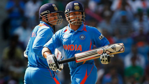 Virender Sehwag (left) and Sachin Tendulkar often opened the bating for India in ODIs © Getty Images